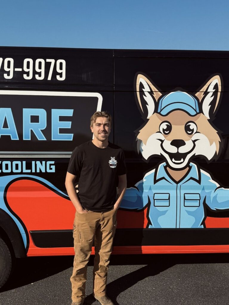 AirCare HVAC technician providing professional heating repair service