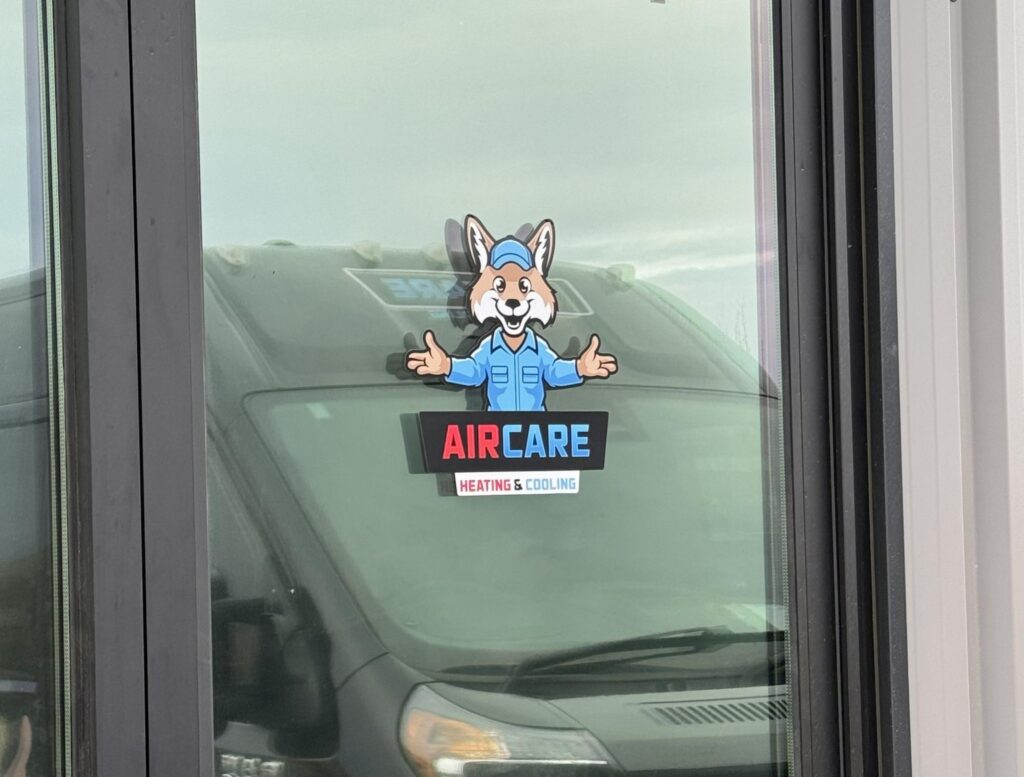 AirCare Heating & Cooling office, booking a Pasco, WA HVAC services call.